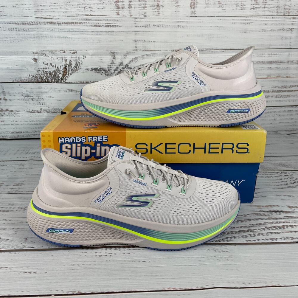 Skechers Hands Free Slip-ins Womens Sz 9.5M GO RUN Elevate 2.0 Running Shoes Ban